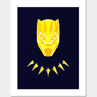 Black Panther Golden Design Posters and Art